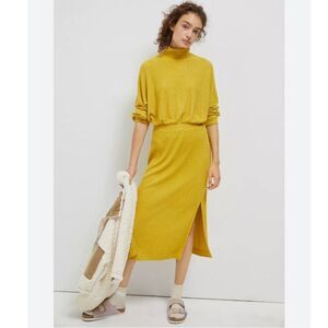 Anthropologie Yellow Maxi Dress